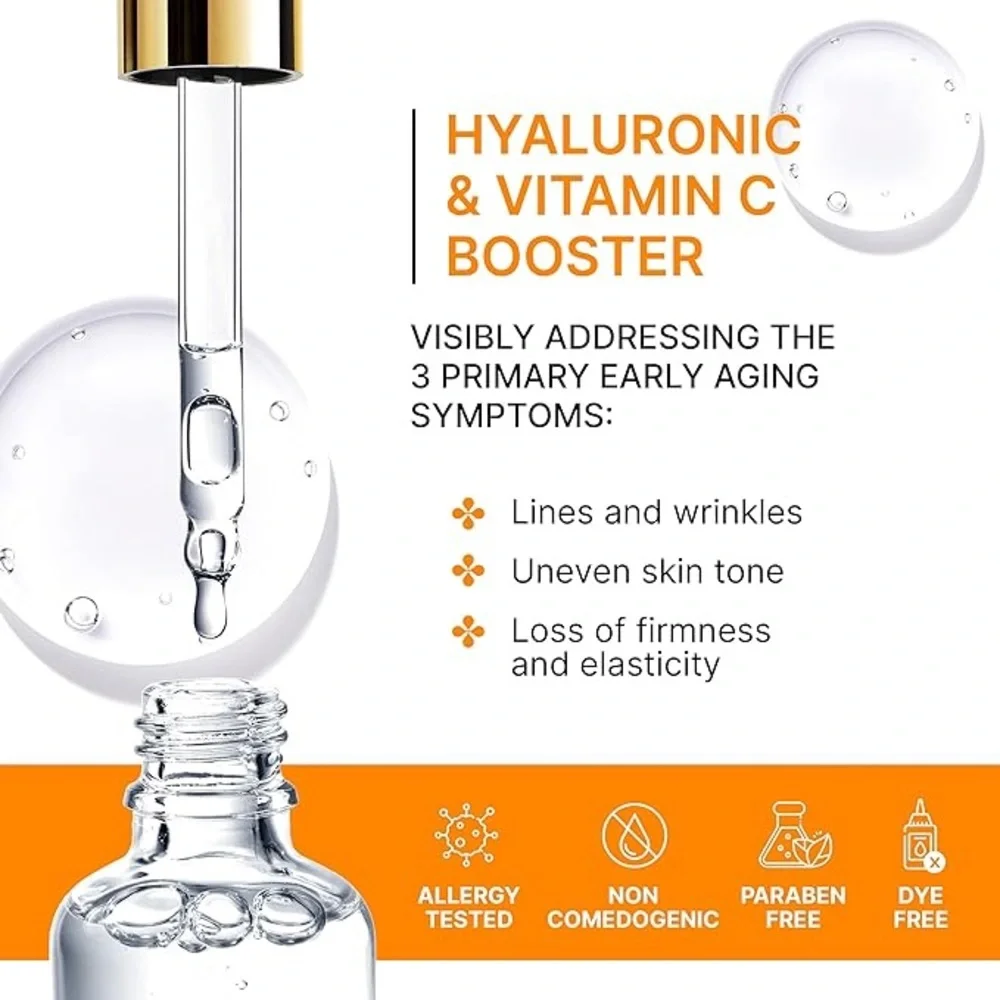 New Advanced Vitamin C Serum for Face with Hyaluronic Acid 1oz
